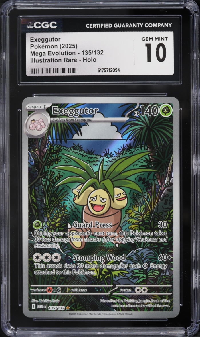 2025 Pokemon Mega Evolution IR Exeggutor #135 CGC 10 GEM MINT