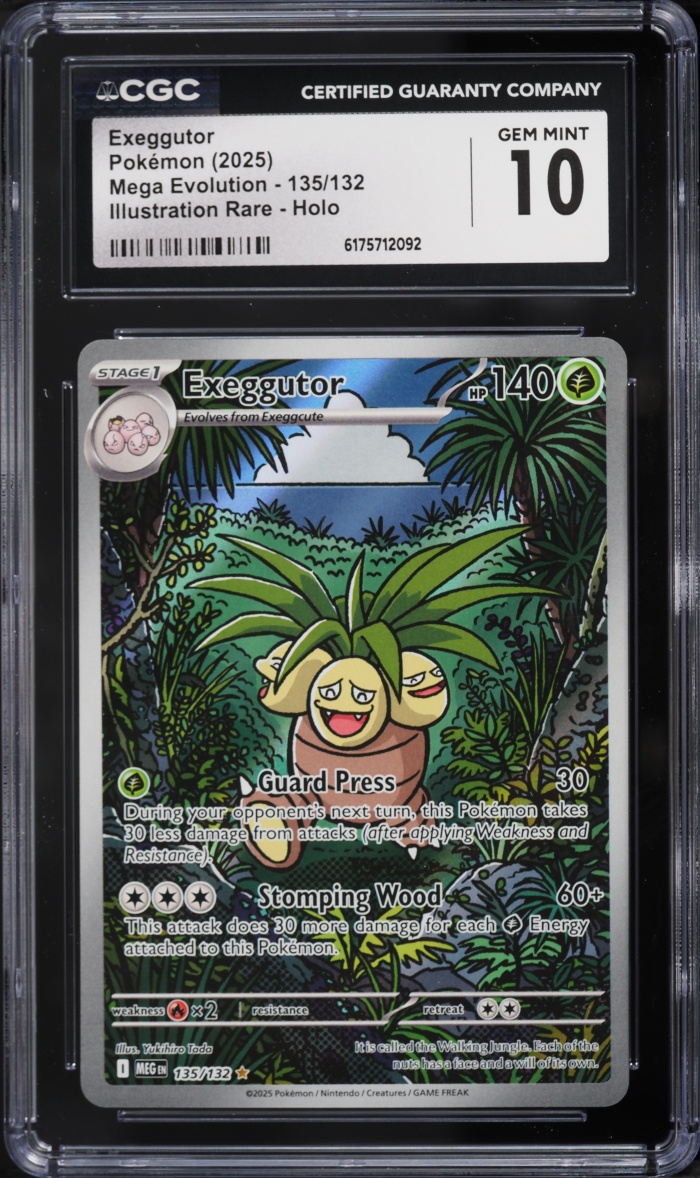2025 Pokemon Mega Evolution IR Exeggutor #135 CGC 10 GEM MINT