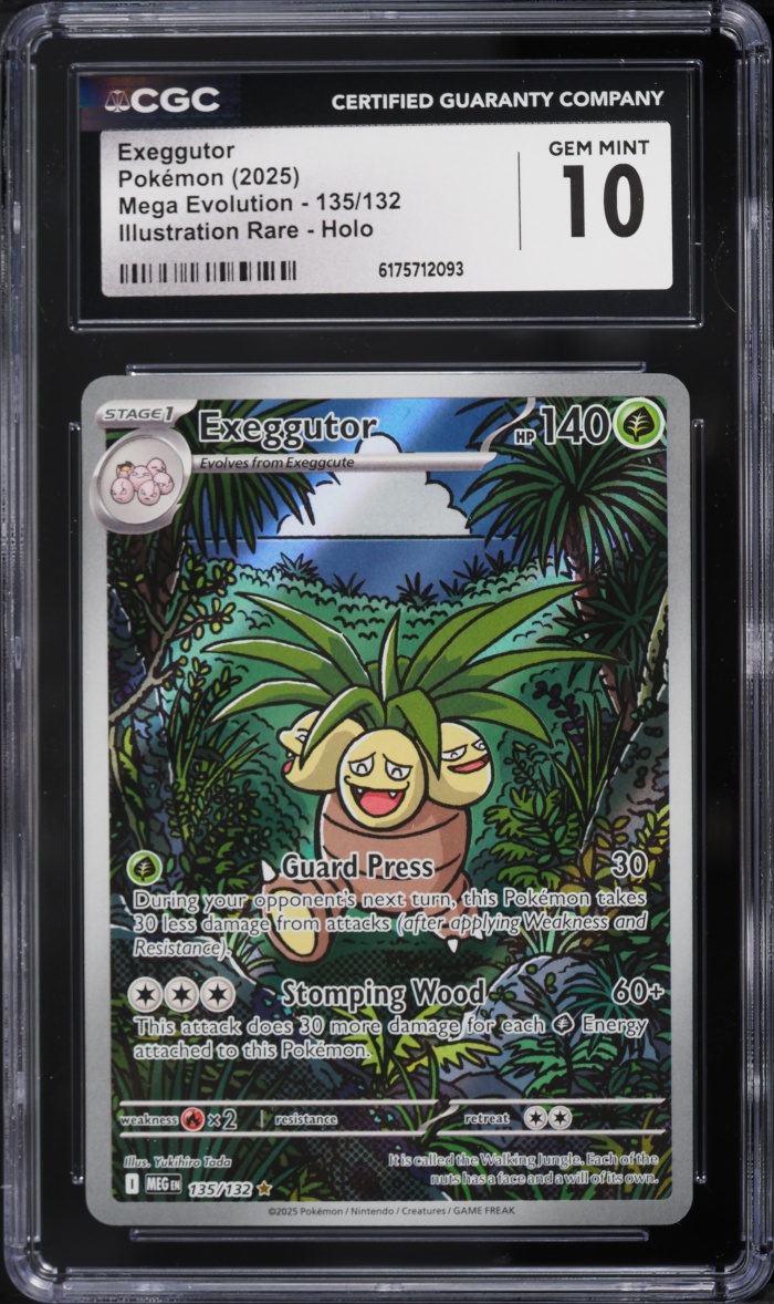 2025 Pokemon Mega Evolution IR Exeggutor #135 CGC 10 GEM MINT