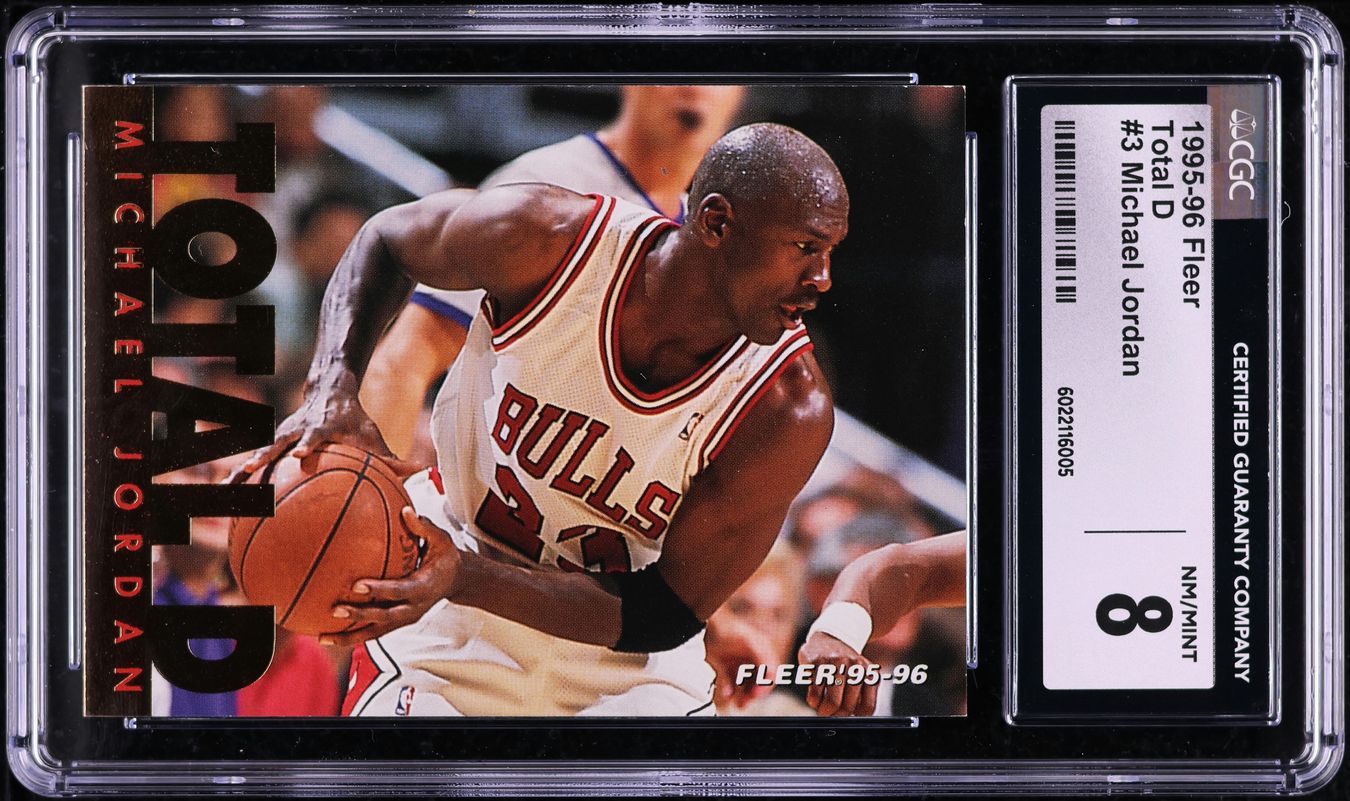 1995 Fleer Total D Michael Jordan #3 CGC 8 NM-MT