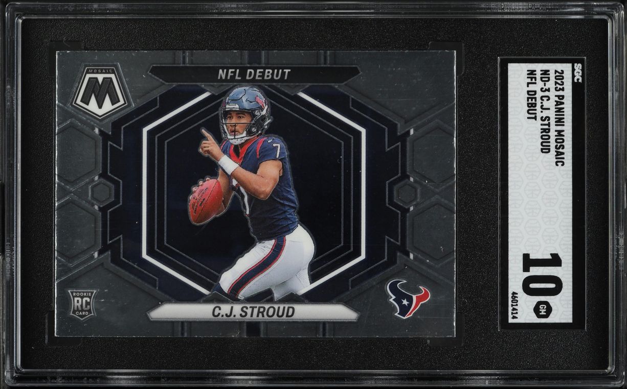 2023 Panini Mosaic NFL Debut C.J. Stroud ROOKIE #ND-3 SGC 10 GEM MINT