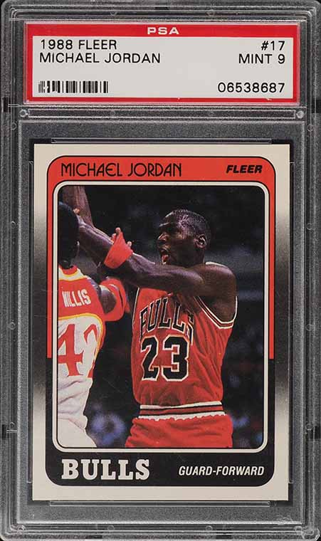 1988 Fleer Basketball Michael Jordan ALL-STAR #120 PSA 5 EX on
