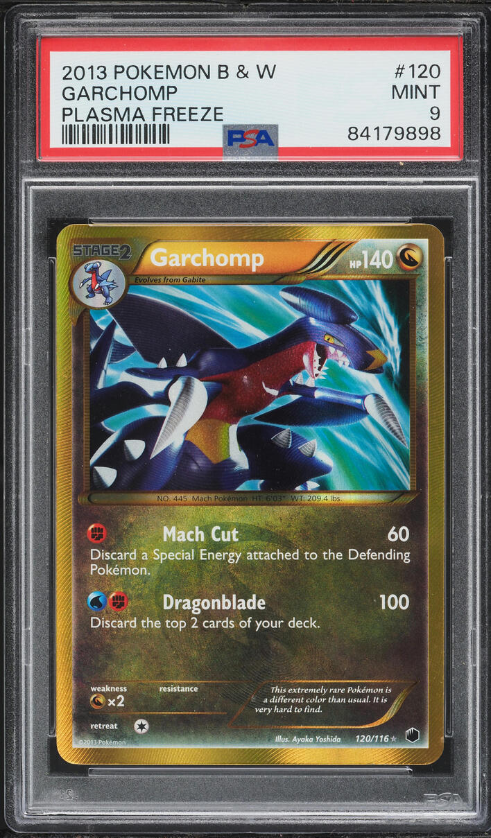 2013 Pokemon Black & White Plasma Freeze Secret Garchomp #120 PSA 9 MINT