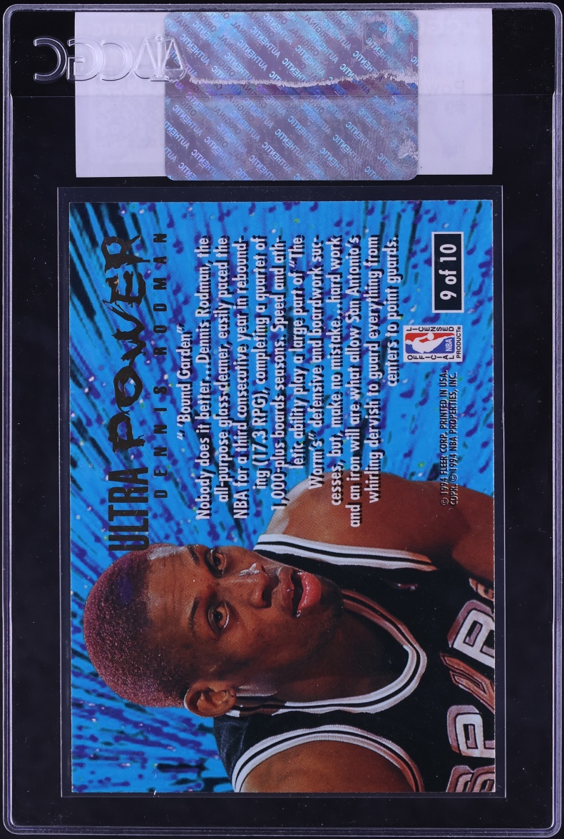 1994 Ultra Power Dennis Rodman #9 CGC AUTH