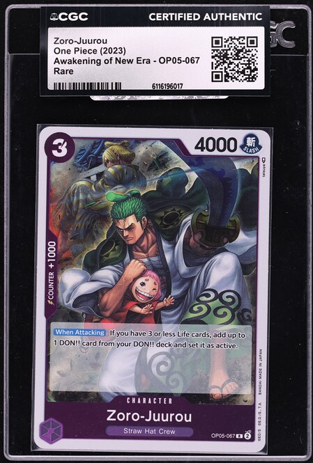2024 One Piece Japanese 2nd Anniversary Zoro-Juurou #OP05-067 PSA