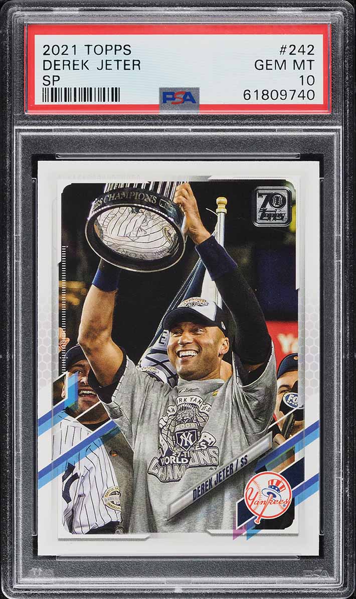 2021 Topps Variation Derek Jeter SP #242 PSA 10 GEM MINT on