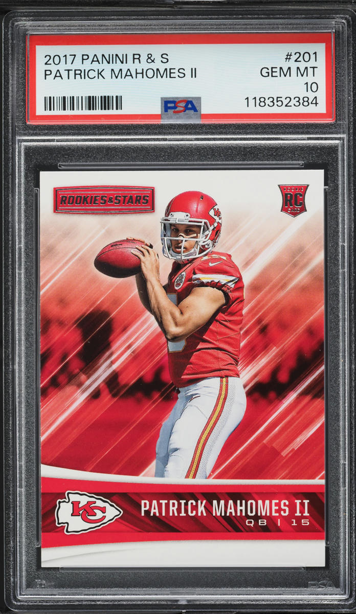 2017 Panini Rookies & Stars Patrick Mahomes II ROOKIE #201 PSA 10 GEM ...