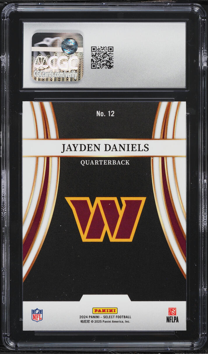 2024 Select Turbocharged Jayden Daniels ROOKIE #12 CGC 10 GEM MINT