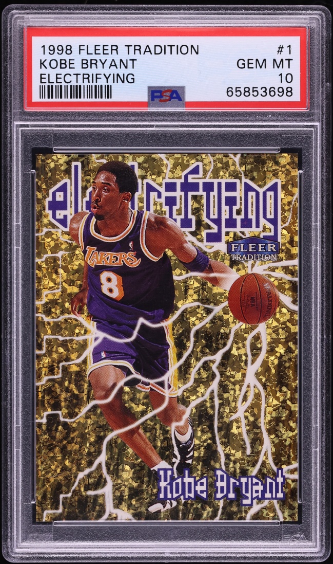 1998 Fleer Tradition Electrifying Kobe Bryant #1 PSA 10 GEM MINT