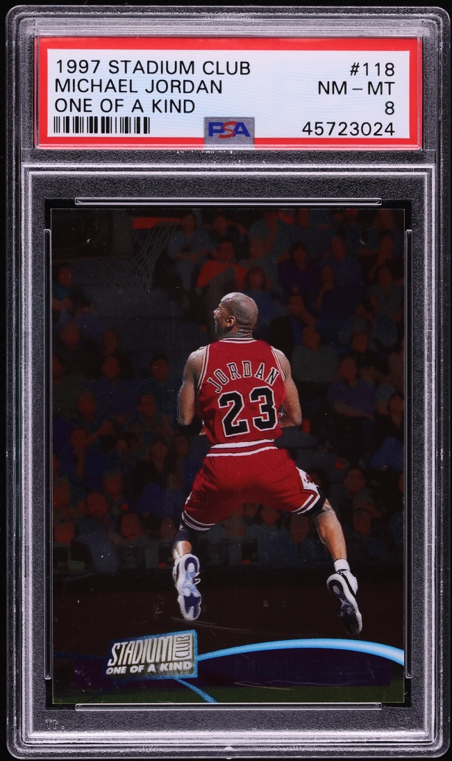 1997 Stadium Club One Of A Kind Michael Jordan /150 #118 PSA 8 NM-MT