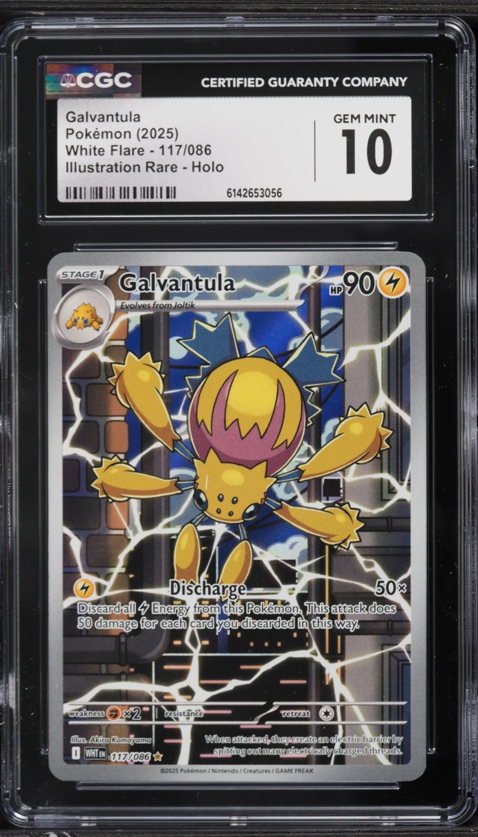 2025 Pokemon Scarlet & Violet White Flare IR Galvantula #117 CGC 10 GEM MINT
