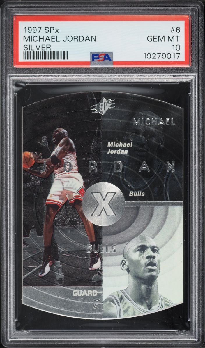 1997 SPx Silver Hologram Die-Cut Michael Jordan #6 PSA 10 GEM MINT