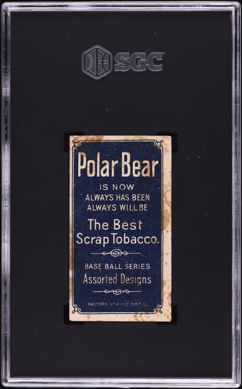 1909-11 T206 Red Murray PORTRAIT, POLAR BEAR SGC 1 PR
