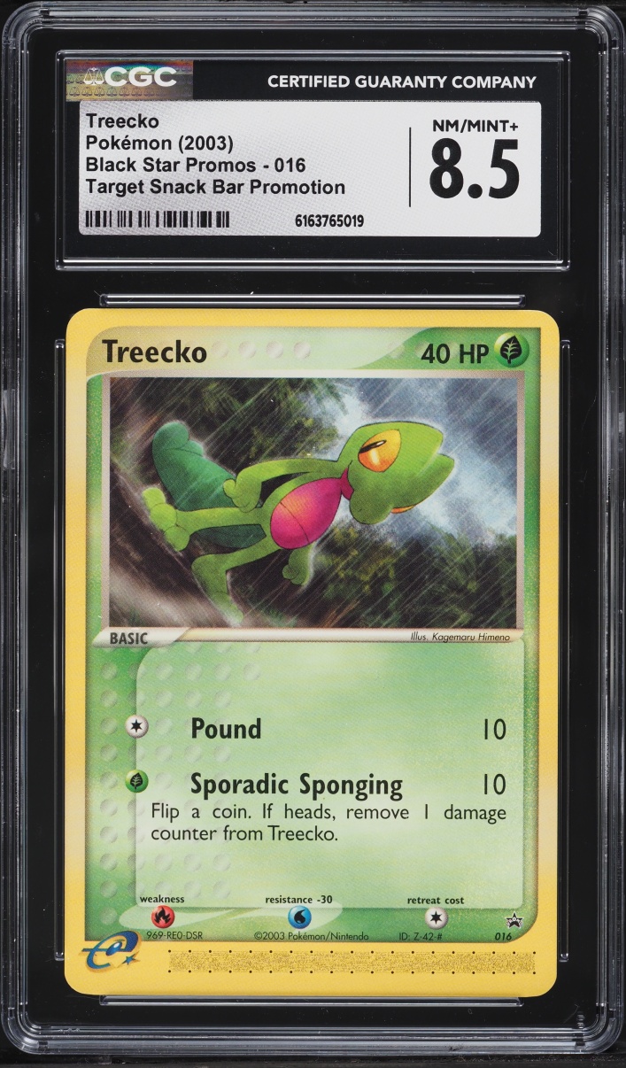 2003 Pokemon Promo Target Snack Bar Treecko #16 CGC 8.5 NM-MT+