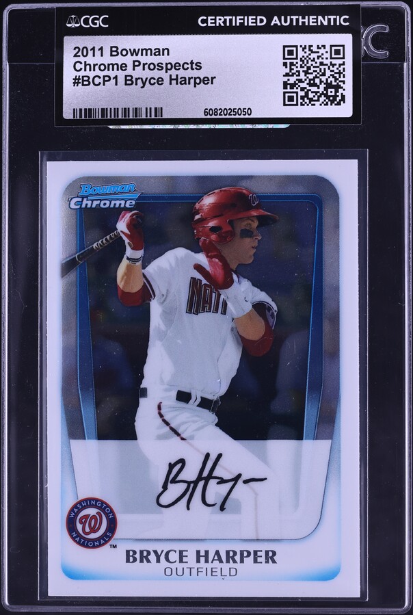 2011 Bowman Chrome Superfractor Bryce Harper ROOKIE AUTO 1/1