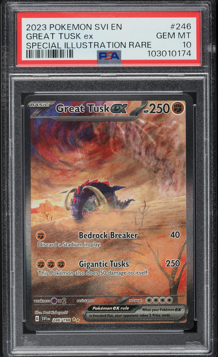 2023 Pokemon Scarlet & Violet SIR Great Tusk ex #246 PSA 10 GEM MINT