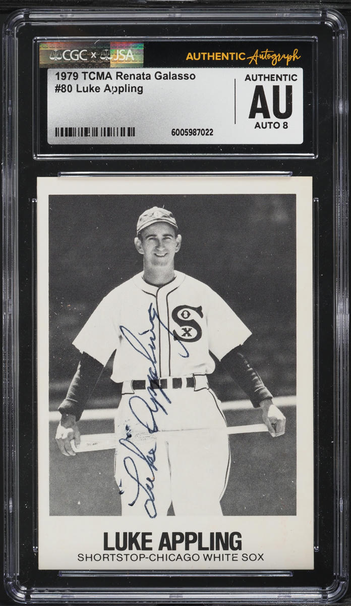 1979 Tcma Renata Galasso Luke Appling AUTO #80 CGC AUTH on Fanatics Collect