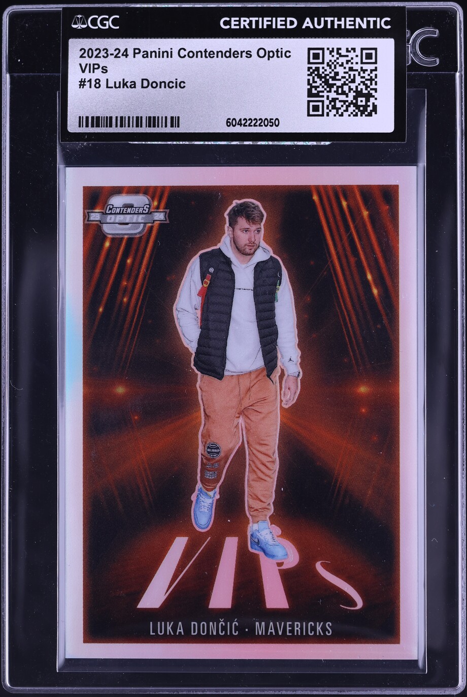 2023 Panini Contenders Optic VIPs Luka Doncic #18 CGC AUTH