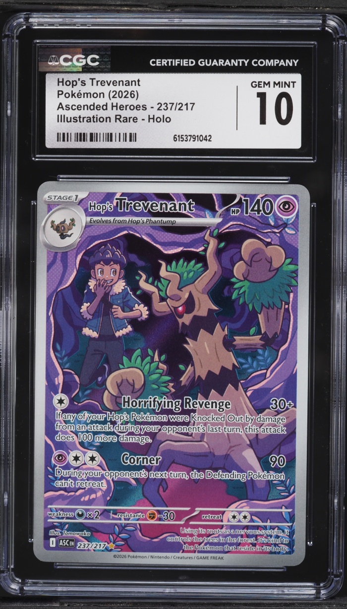 2026 Pokemon Mega Evolution Ascended Heroes IR Hop's Trevenant #237 CGC 10 GEM MINT