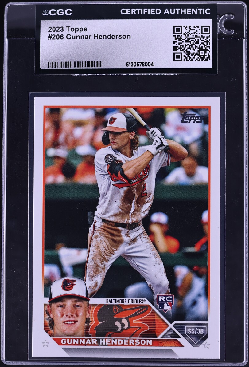2023 Topps Gunnar Henderson ROOKIE #206 CGC AUTH