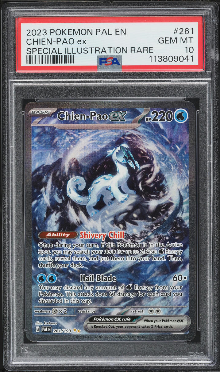 2023 Pokemon Scarlet & Violet Paldea Evolved SIR Chien-Pao ex #261 PSA 10 GEM MINT