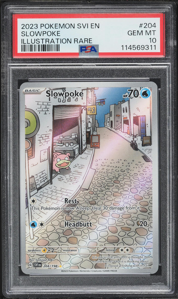 2023 Pokemon Scarlet & Violet IR Slowpoke #204 PSA 10 GEM MINT
