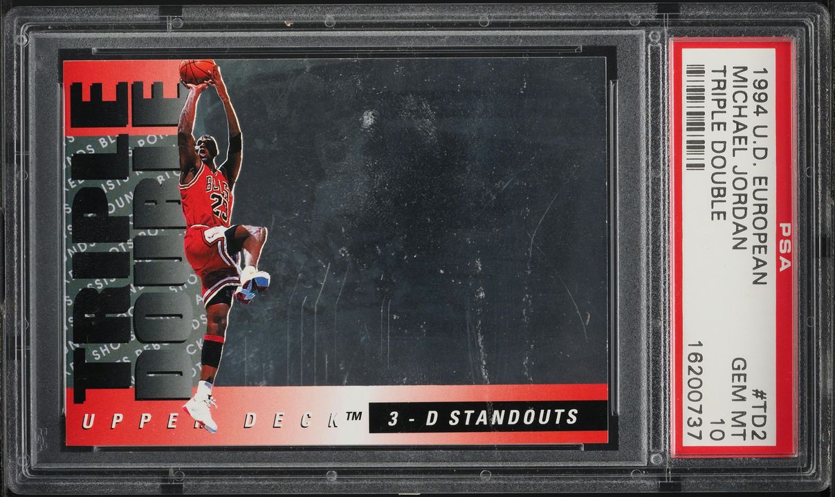 1993 Upper Deck Triple Double Hologram Michael Jordan #TD2 PSA 10 GEM MINT