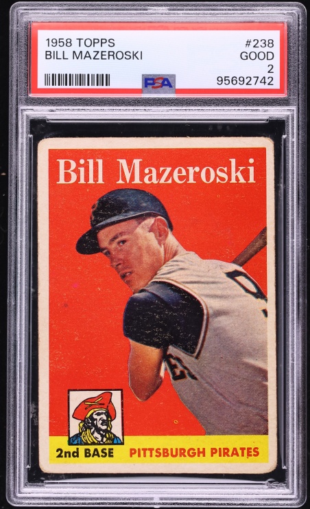 1958 Topps Bill Mazeroski #238 PSA 2 GD