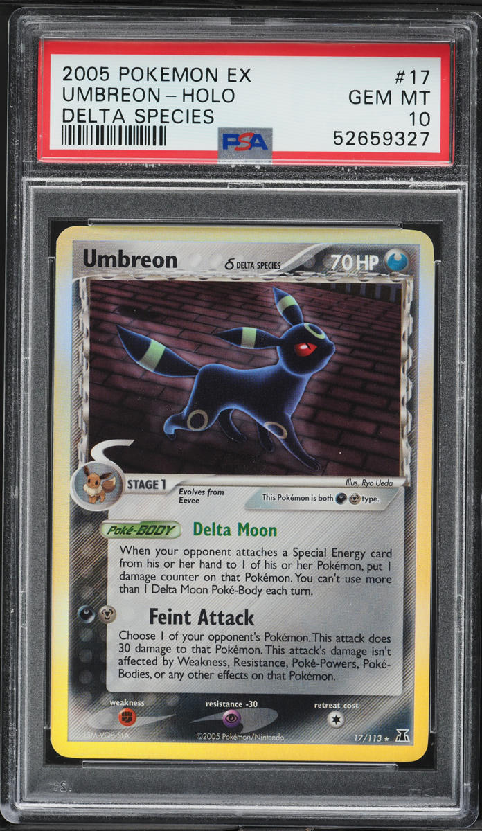 2005 Pokemon EX Delta Species Holo Umbreon #17 PSA 10 GEM MINT
