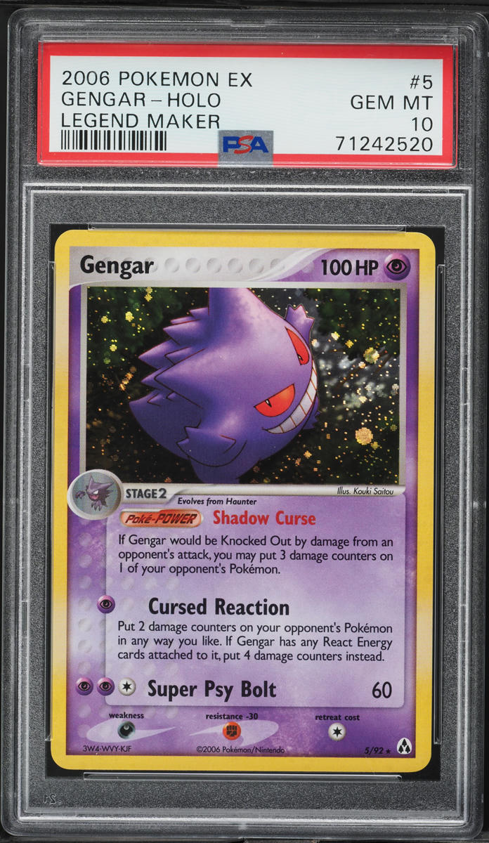 2006 Pokemon EX Legend Maker Holo Gengar #5 PSA 10 GEM MINT
