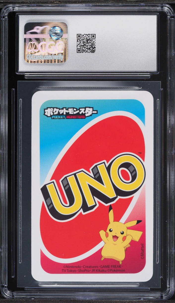 2021 Pokemon Japanese Playing Cards Pocket UNO Green Mewtwo #9 CGC 8.5 NM-MT+