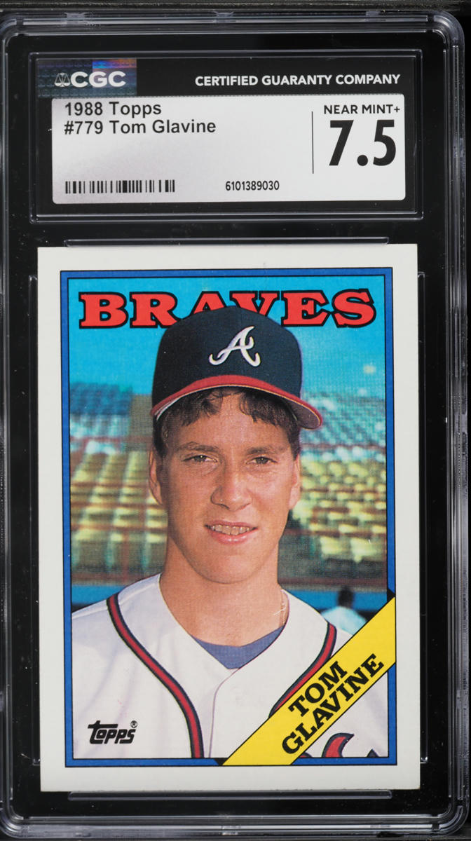 1988 Topps Tom Glavine ROOKIE #779 CGC 7.5 NRMT+