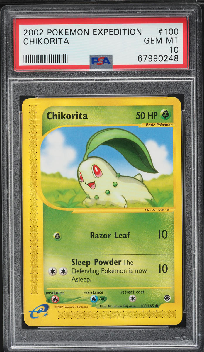 2002 Pokemon Expedition Chikorita #100 PSA 10 GEM MINT