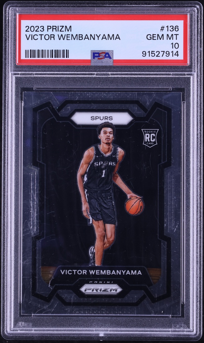 2023 Panini Prizm Victor Wembanyama ROOKIE #136 PSA 10 GEM MINT