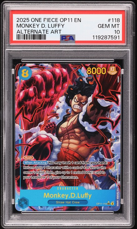 2025 One Piece Fist Of Divine Speed SEC Alt Art Monkey D
