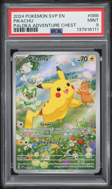 2020 Pokemon Japanese SWSH Promo PikaPika! Holo Pikachu #124 CGC