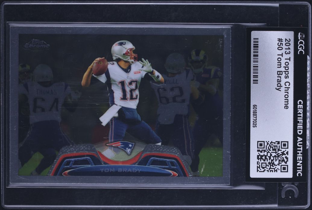 2013 Topps Chrome Tom Brady #50 CGC AUTH