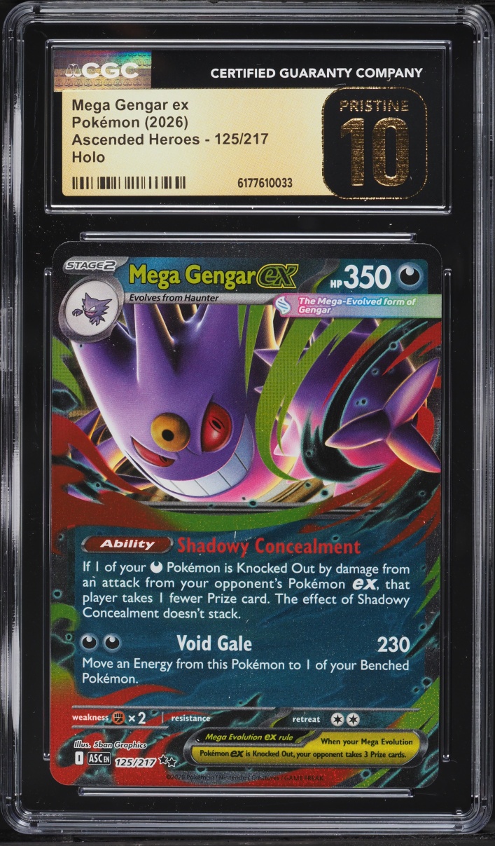 2026 Pokemon Mega Evolution Ascended Heroes Holo Mega Gengar ex #125 CGC 10 PRISTINE