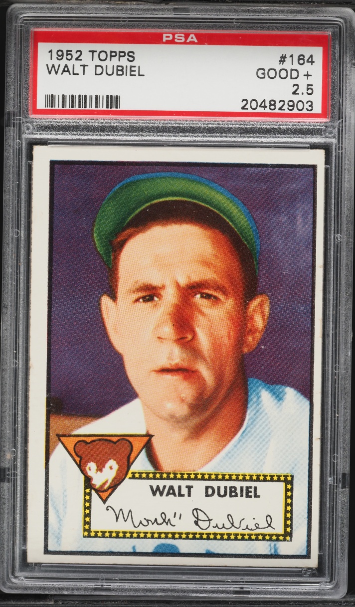 1952 Topps Walt Dubiel #164 PSA 2.5 GD+