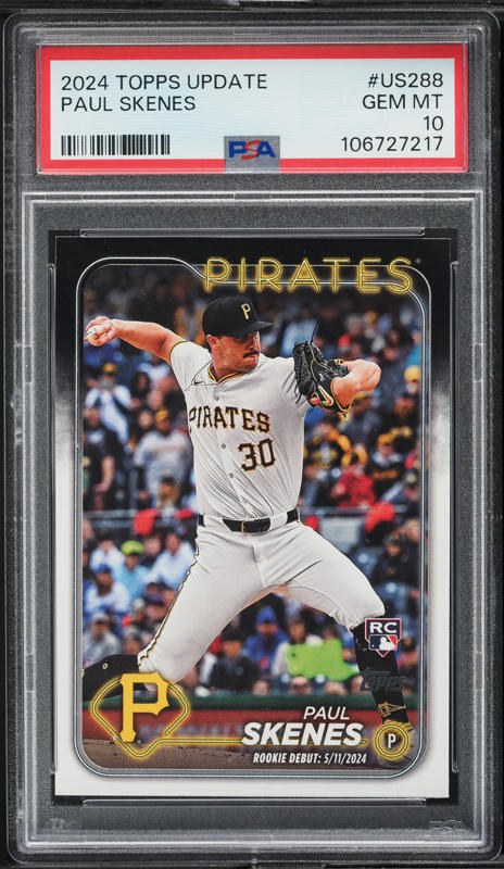 2024 Topps Update Blue Holo Foilboard Paul Skenes ROOKIE