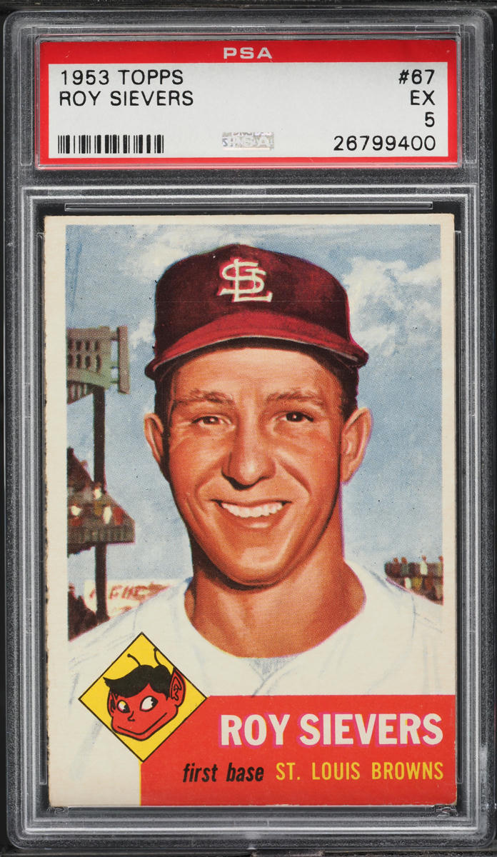 1953 Topps Roy Sievers #67 PSA 5 EX