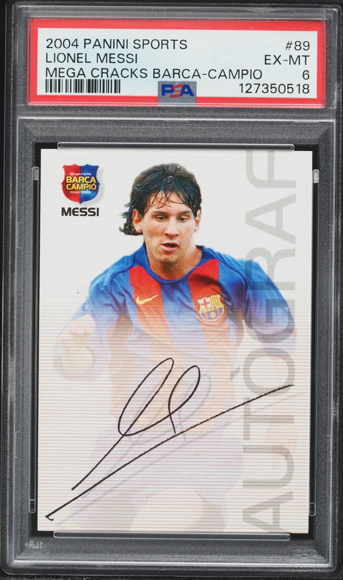 2004 Panini Sports Mega Cracks Barca Campio Lionel Messi ROOKIE