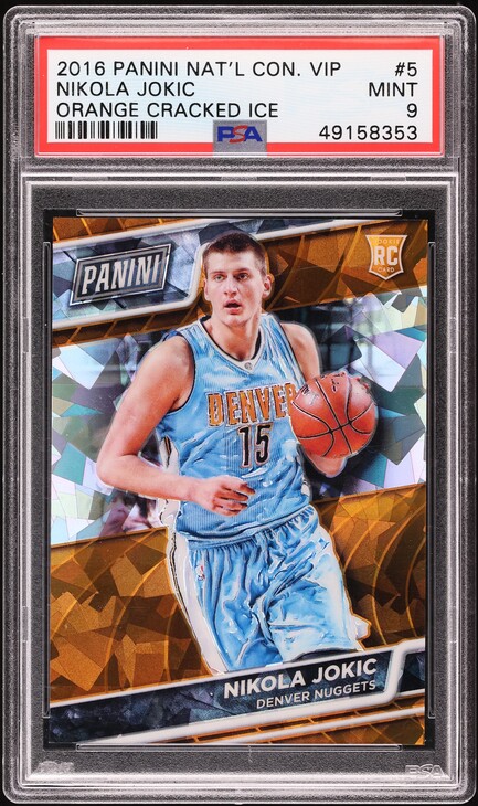 2016 Panini National Convention Vip Orange Cracked Ice Nikola