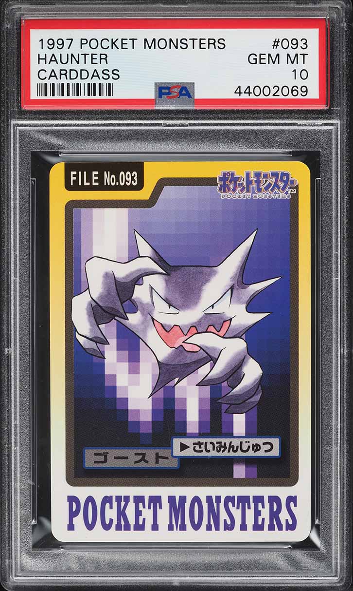 1997 Pokemon Japanese Pocket Monsters Carddass Haunter #93 PSA 10 GEM MINT