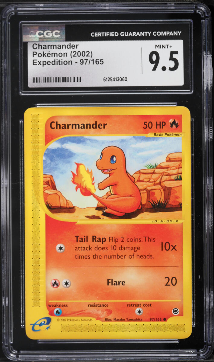 2002 Pokemon Expedition Charmander #97 CGC 9.5 MINT+