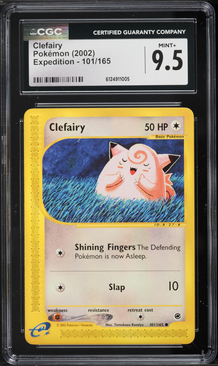 2002 Pokemon Expedition Clefairy #101 CGC 9.5 MINT+