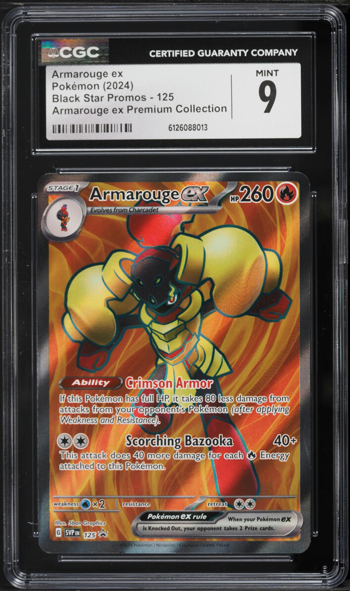 2024 Pokemon SV Black Star Promo Premium Collection Armarouge ex #125 CGC 9 MINT