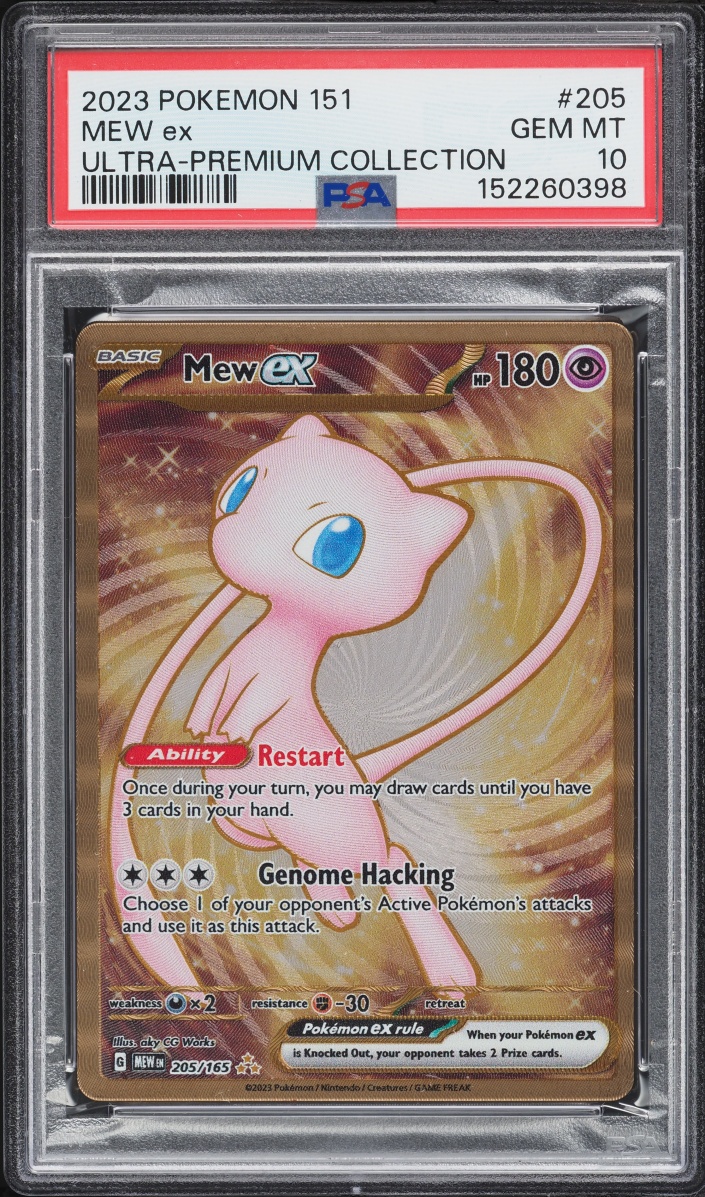 2023 Pokemon Scarlet & Violet 151 Ultra Premium Gold Metal Mew ex #205 PSA 10 GEM MINT