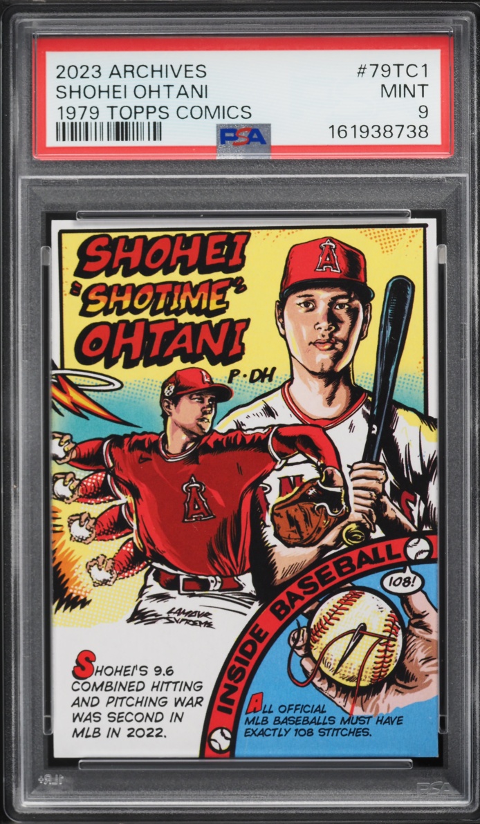 2023 Topps Archives '79 Comics Shohei Ohtani #79TC-1 PSA 9 MINT