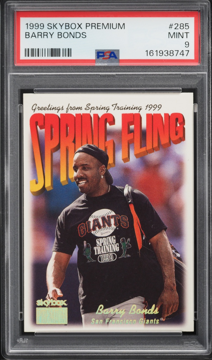 1999 Skybox Premium Barry Bonds #285 PSA 9 MINT